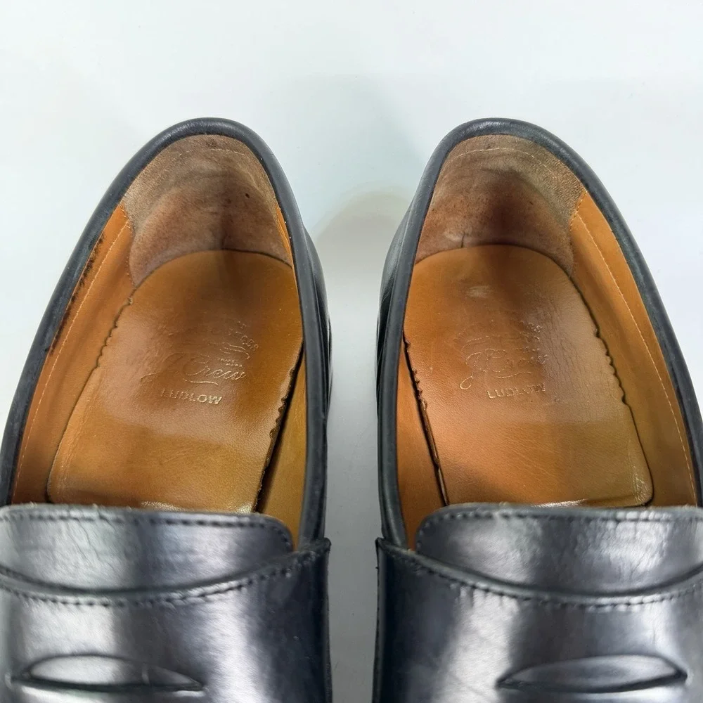 J Crew Ludlow Penny Loafers Mens 10 D Goodyear West Classic Slip On Dress Shoes